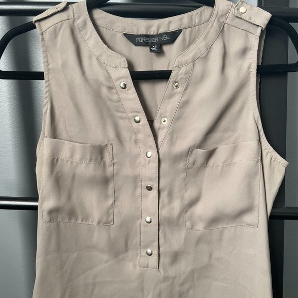 Khaki Green Tank Top (XS) - Picture 2 of 5